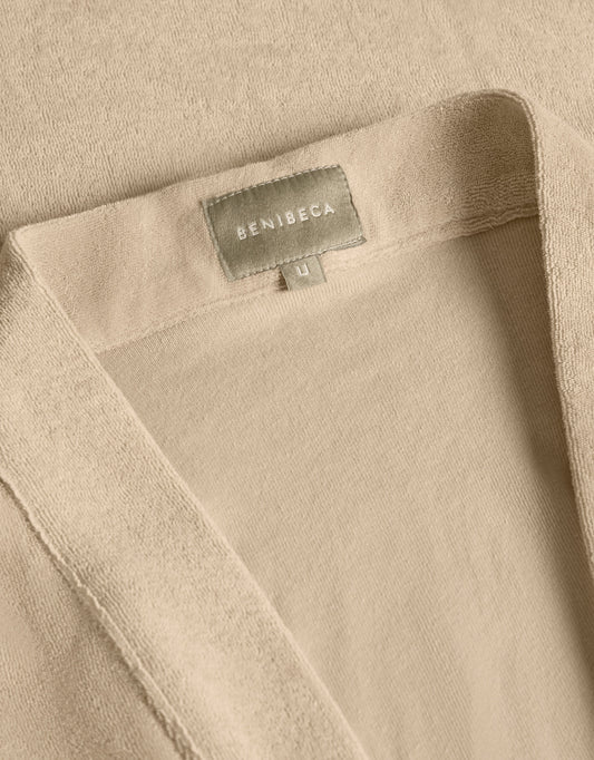 TERRY COVER-UP ROBE SAND