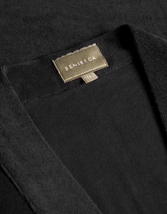 TERRY COVER-UP ROBE NERO