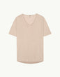 V-NECK LINEN SAND