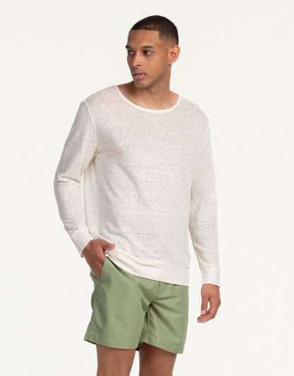 SWEATSHIRT LINEN BLANC