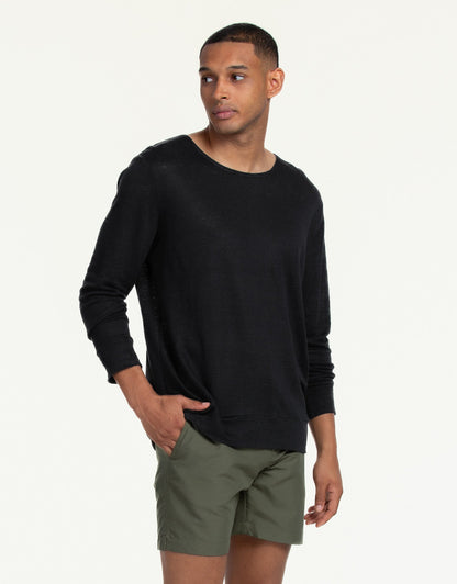 SWEATSHIRT LINEN NERO