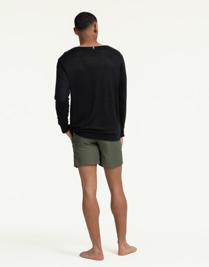 SWEATSHIRT LINEN NERO
