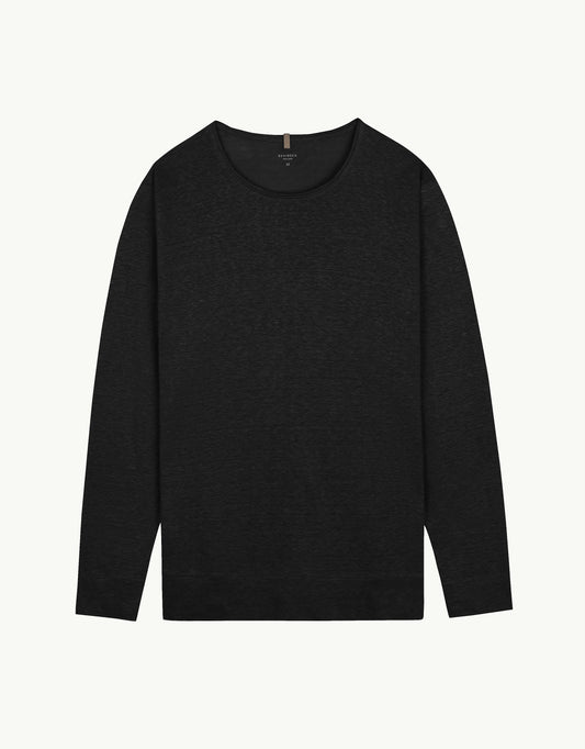 SWEATSHIRT LINEN NERO