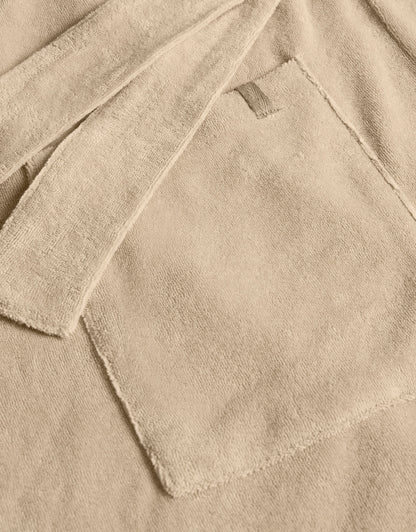 TERRY COVER-UP ROBE SAND