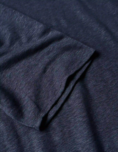 C-NECK LINEN INDIGO