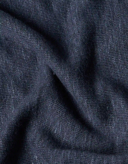 C-NECK LINEN INDIGO
