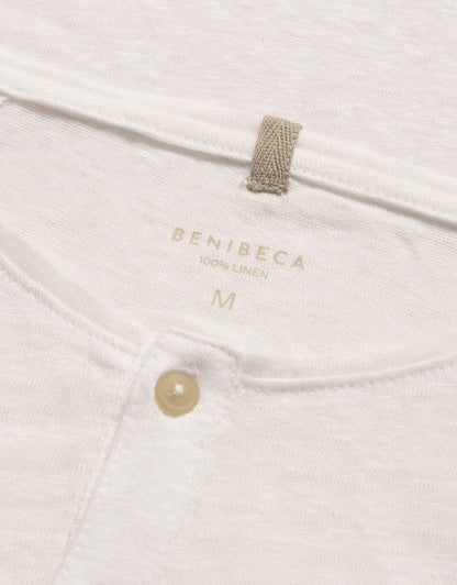T-SHATI LINEN BLANC